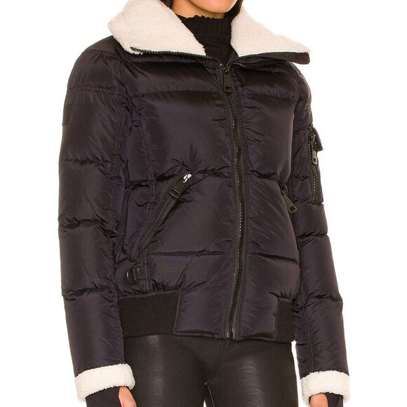 SAM. New York Nikki Shearling Trimmed Jacket M - Picture 9 of 9